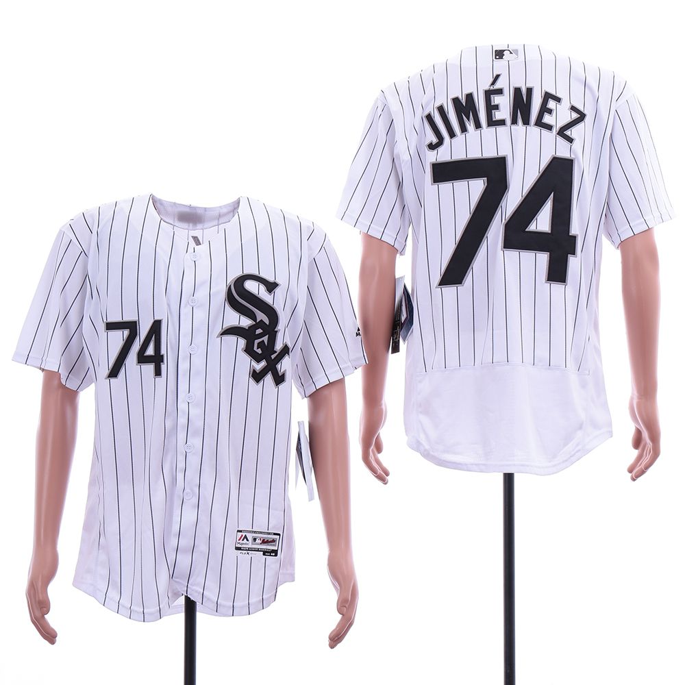 Men Chicago White Sox #74 Jimenez White Elite MLB Jerseys->toronto raptors->NBA Jersey